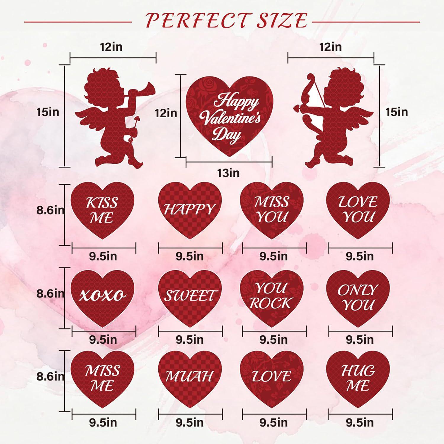 Садовые украшения в виде сердечек ко Дню святого Валентина Standard Size