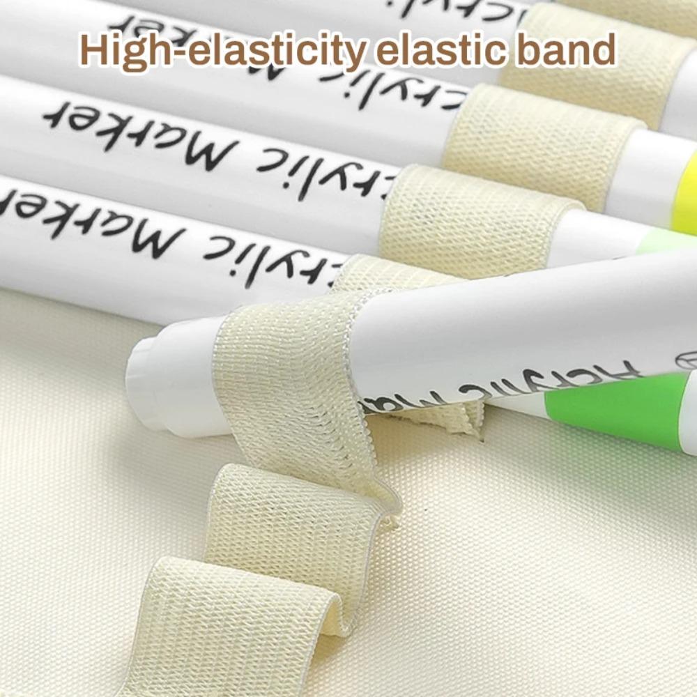 Geantă de depozitare pentru markere cu fermoar, capacitate mare, geantă de papetărie pentru acuarele, student