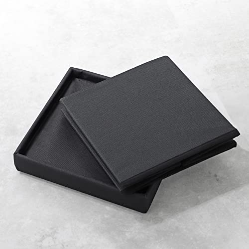 [BLKP] Pearl Metal Storage Stool Box with Lid, Ottoman Chair, Folding, Small, Black, N-7899
