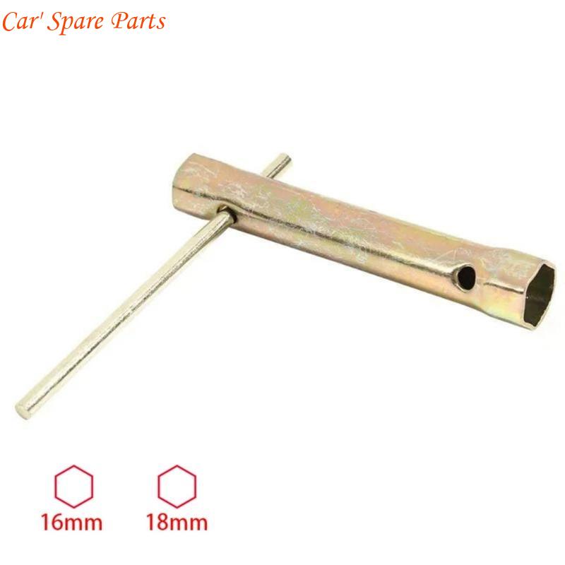 Y4UA Motorcycle 16mm 18mm Ignition Spanner Tool Deep Wrench Socket Tools