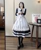 YAISHN Maid Cute Gothic Lolita Authentic Long Halloween Long Bow Performance Set Outfit, Dress, Dress, Popular, Costume, Women's, Cosplay, Sleeves,