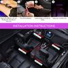 Neon Car Interior Ambient Foot Lights LED Strip USB Wireless Remote Control Lighting RGB Atmosphere Decorative Lamp 8 Colors