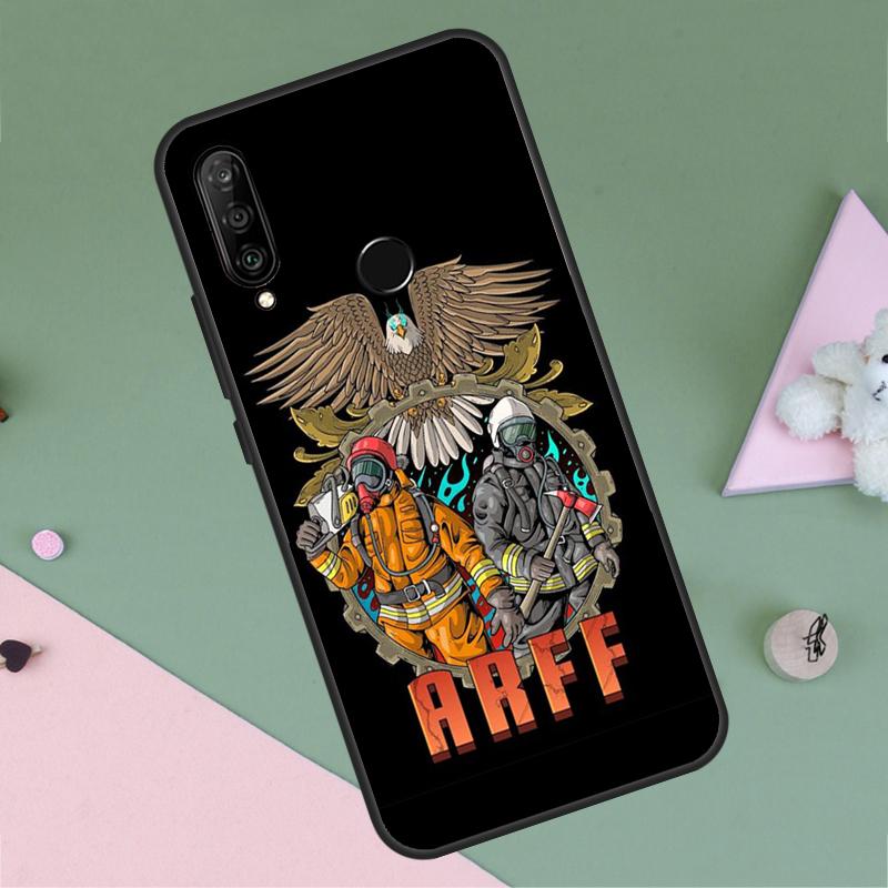 Firefighter Heroes Fireman For Huawei P30 P40 Lite P60 Pro Nova 7i 8i 11i 12i 12s 10 9 SE Y90 Y60 Y70 Y72 Y61 Y91 Case