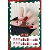 24Pcs/set Christmas Snowflake Christmas False Nails Christmas Fake Nail Extension  Manicurist
