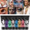 Ombre à paupières Gel Pailletée Nacrée - Maquillage Visage Scintillant pour Scène & Boîte de Nuit, Cosmétique Scintillant Pigmenté Longue Tenue