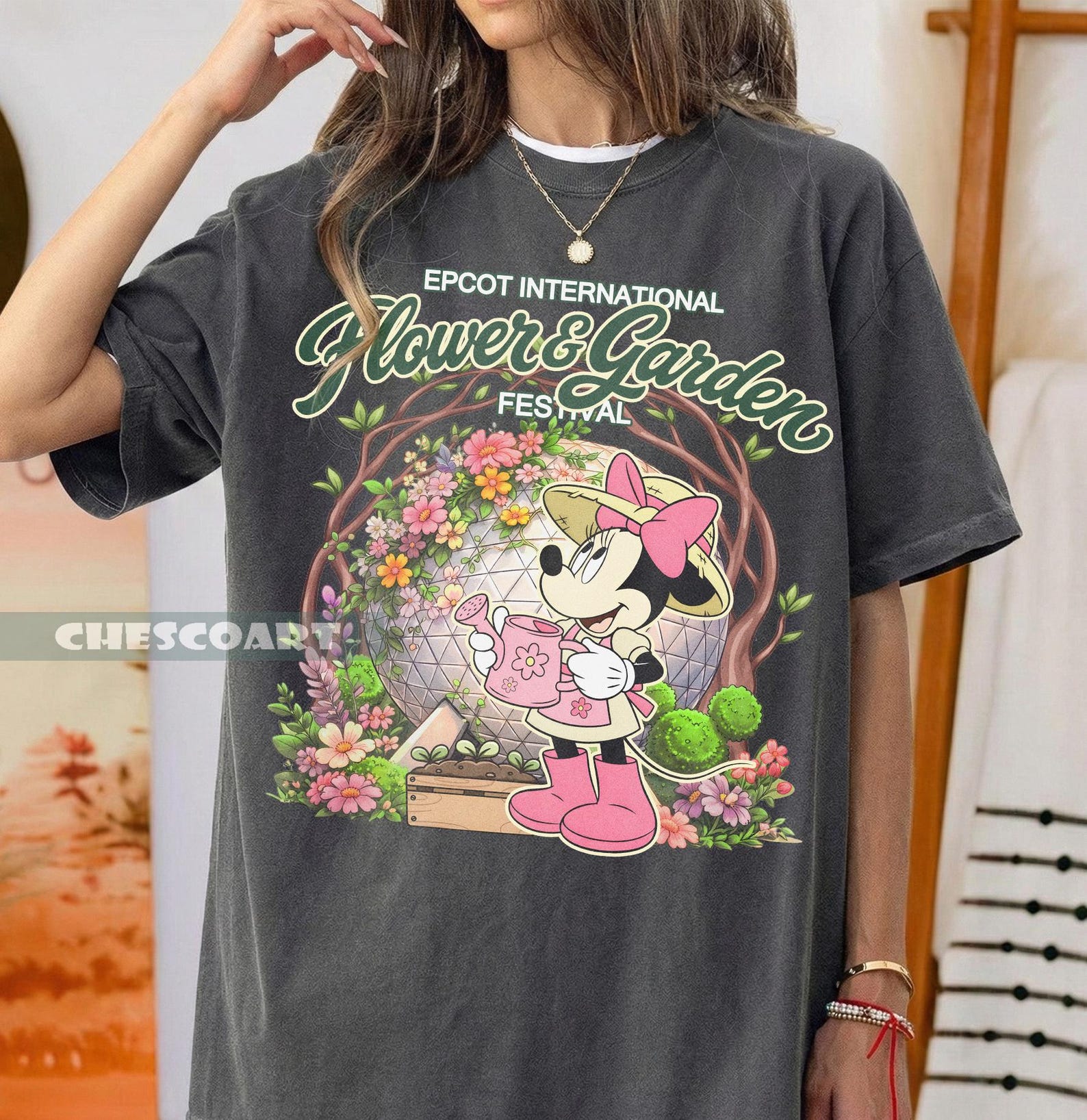 Minnie Mouse Flower & Garden Festival Shirt, Epcot Garden Festival Tee, Disney Spring Vacation Shirt XL