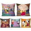 Animated F-family G-guy Drama Cartoon Pillow Case Square Pillow Bedroom Sofa Leisure ComfortCarLiving Room Home Decoration 40X40