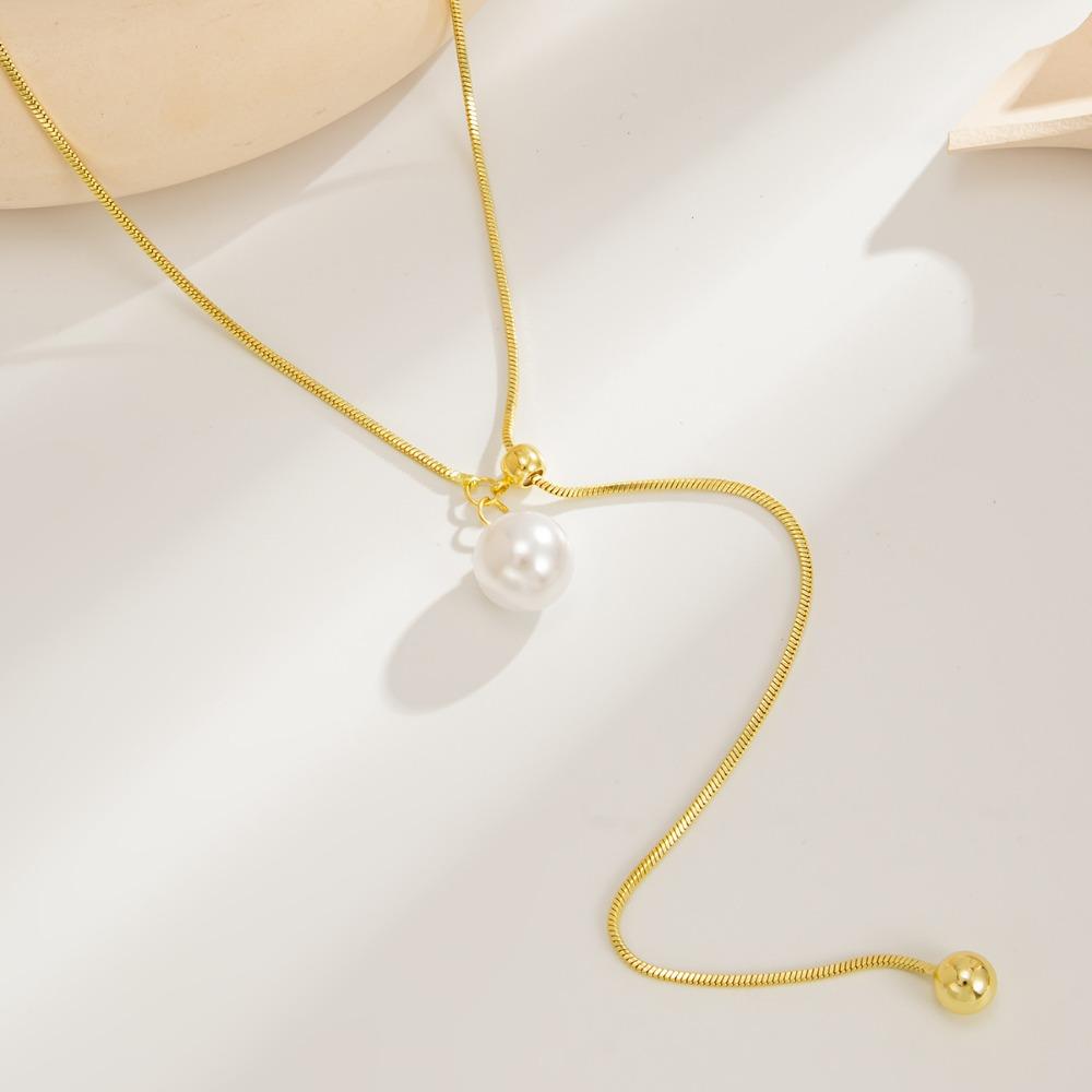 French Vintage New Long Necklace – Minimalist Personalized Design, Women’s Adjustable Elegant Jewelry, Daily To Evening Versatile
