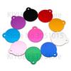 Wholesale 20pcs Round Shape Charm Pet Tags DIY Tags Pet Shop Tags Pet Dog Cat Tag Id Aluminum Phone Telephone Supplies Alloy