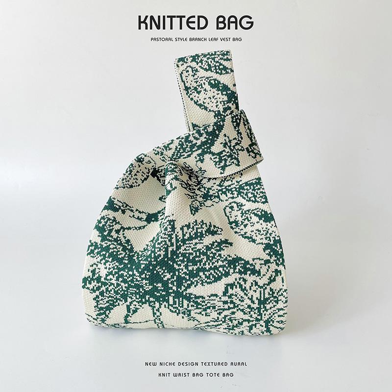 

Корейская модная сумка из кокосовой вязки большой емкости через плечо