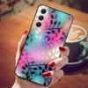 For Samsung Galaxy A55 5G Case Black TPU Silicone Beautiful Pattern Phone Cases for Galaxy A55 Shockproof Soft Cover A 55 6.6''