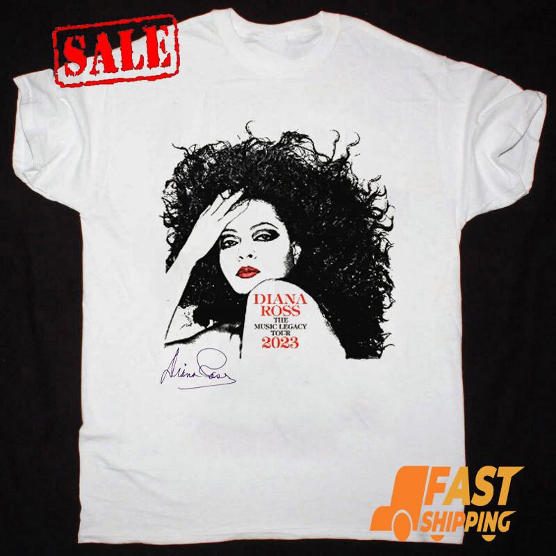 

RaRe Diana Ross The Music Legacy Tour 2023 White All Size Gift T-Shirt Unisex T-Shirt S