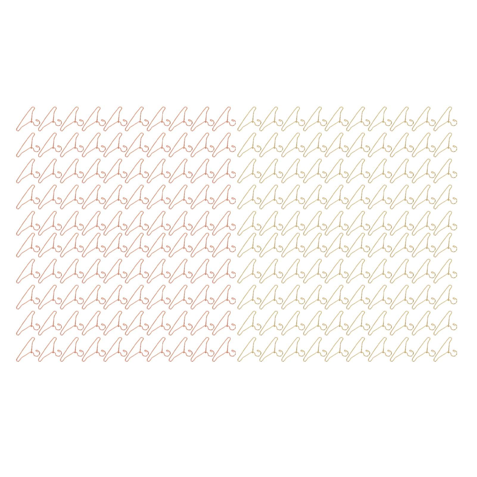 100 шт. вешалка для кукольной одежды изысканная милая металлическая вешалка для кукольной — фото 6