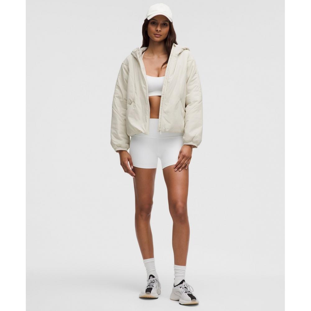 Lululemon Water Resistant Insulated Hooded Jacket Bone