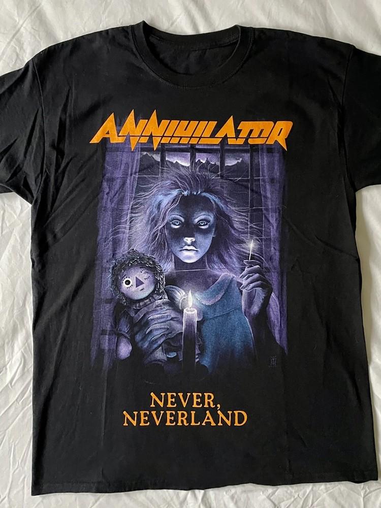 Vintage Annihilator Rock Music Band Black Short Sleeve S to 5XL Shirt LL1038 Unisex T-Shirt S