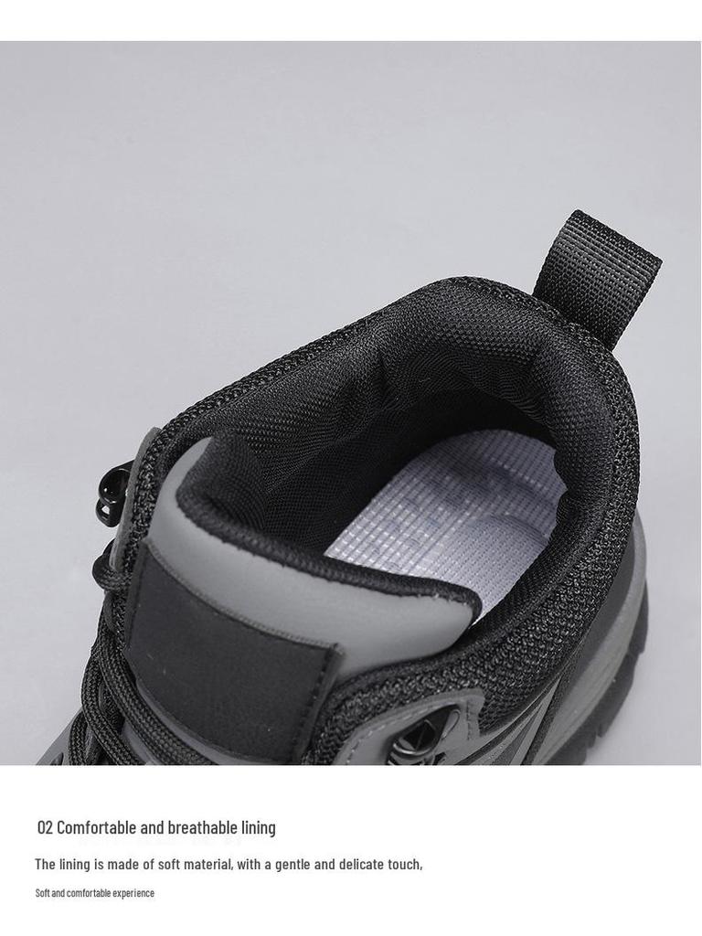 Men's Waterproof Fleece-Lined Winter Boots: Warm, Non-Slip, Outdoor Sports Shoes