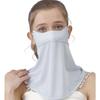 Ice Silk Cycling Bandana Face Cover Half Mask Hang-Ear Ice Silk Neck Gaiter Cool Tube Scarf Sport Running Hiking Hunting