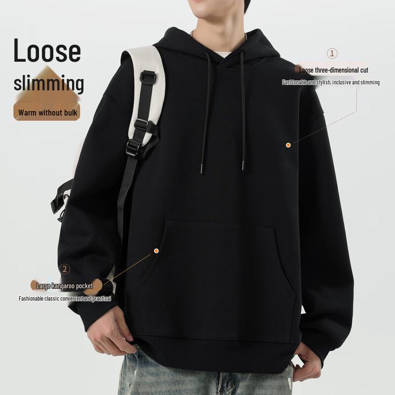 Mark Fairwhale Men's Fleece Lined Hooded Sweatshirt