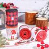 1pc Christmas Ribbon Diy Christmas Tree Decoration Color Strip Santa Claus Bow Ribbon