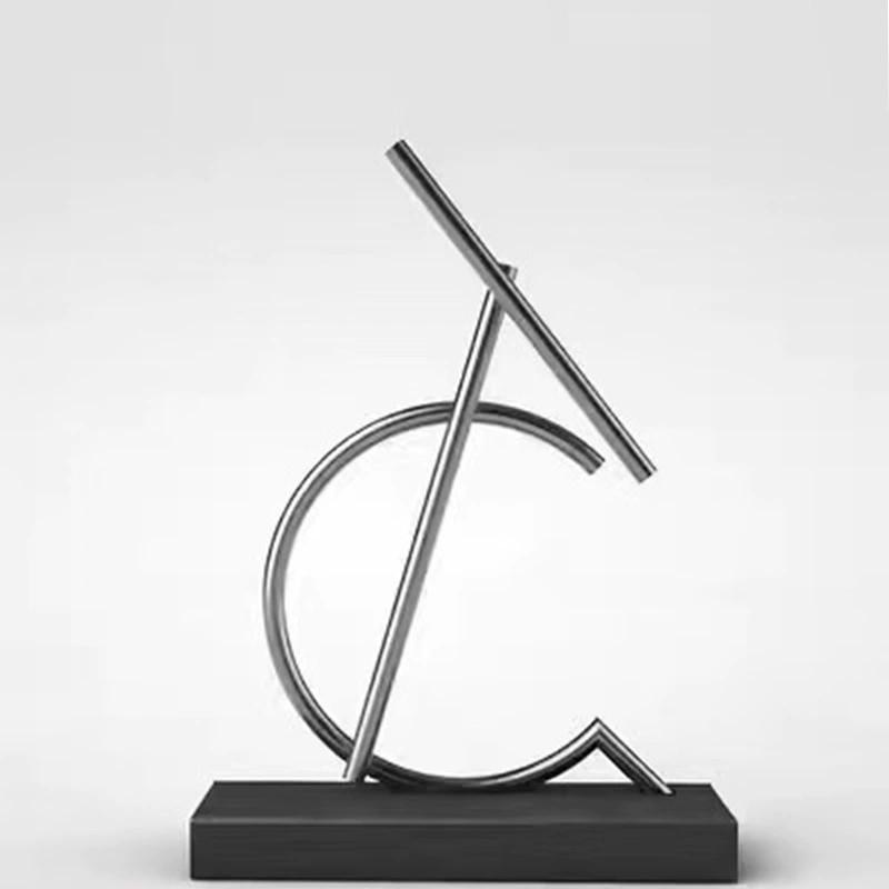 T C Creative And A Shape Anti Gravity Metal Rod Swing Toy Desktop Ornament