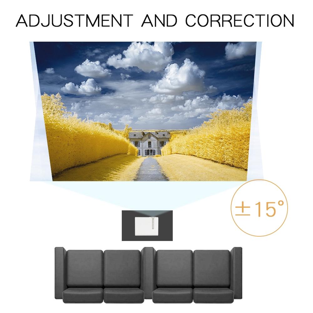 USB-kabelgebundener Mini-HD-1080P-Projektor für zu Hause YG520 Projektor für Heimkinosystem Film-Video-Projektor mit HDMI VGA AV