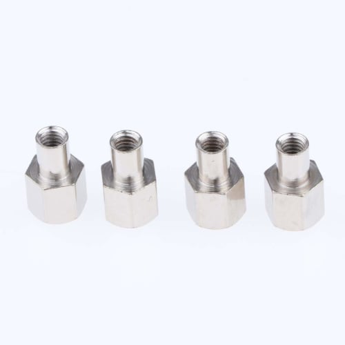 P Prettyia 12mm Hex Hub Extension Adapter Combiner for RC Crawlers, Black, 15mm Length