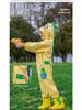 Kids' Full-Body Rainproof One-Piece Suit with Hood for Boys and Girls
