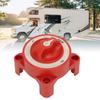 Battery Disconnect Switch, Heavy Duty Knob 350A 32V High Current Red Battery Selector Switch for Automotive Marine RV (11001)
