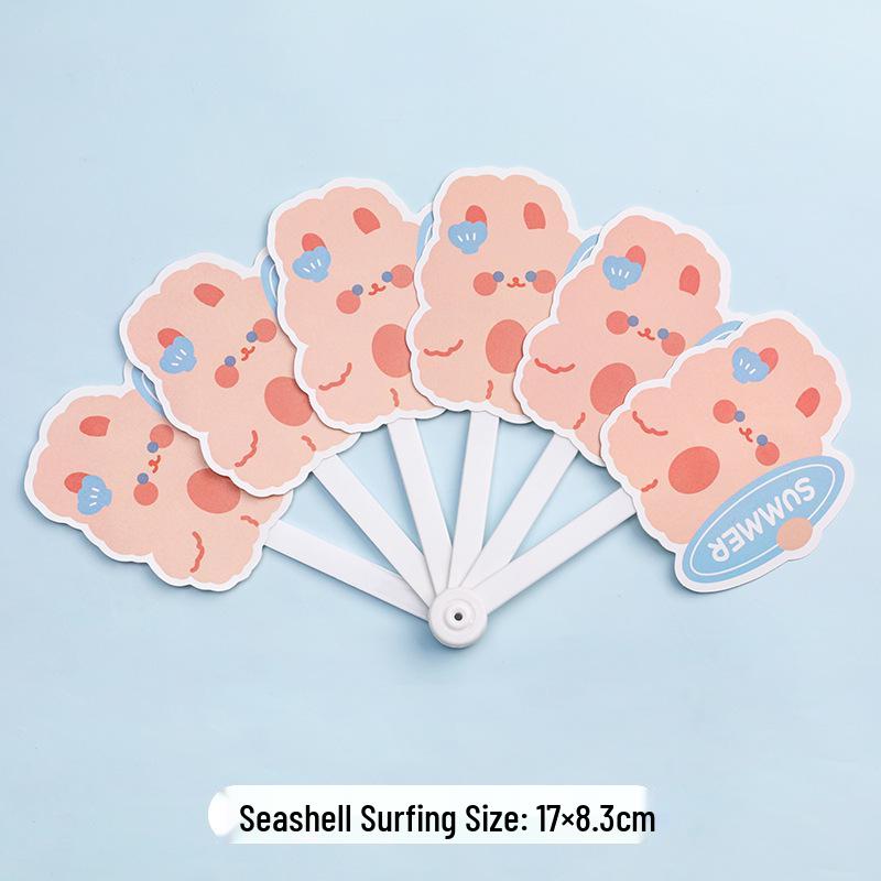 Adorable Alien Hand-Crank Cartoon Fan - Portable Foldable Fan for Kids