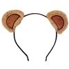 Soft Plush Bear Ear Headband Hair Band for Cosplay Costume Parties, Photo Booth Styling and Cute Stage Looks Daily
