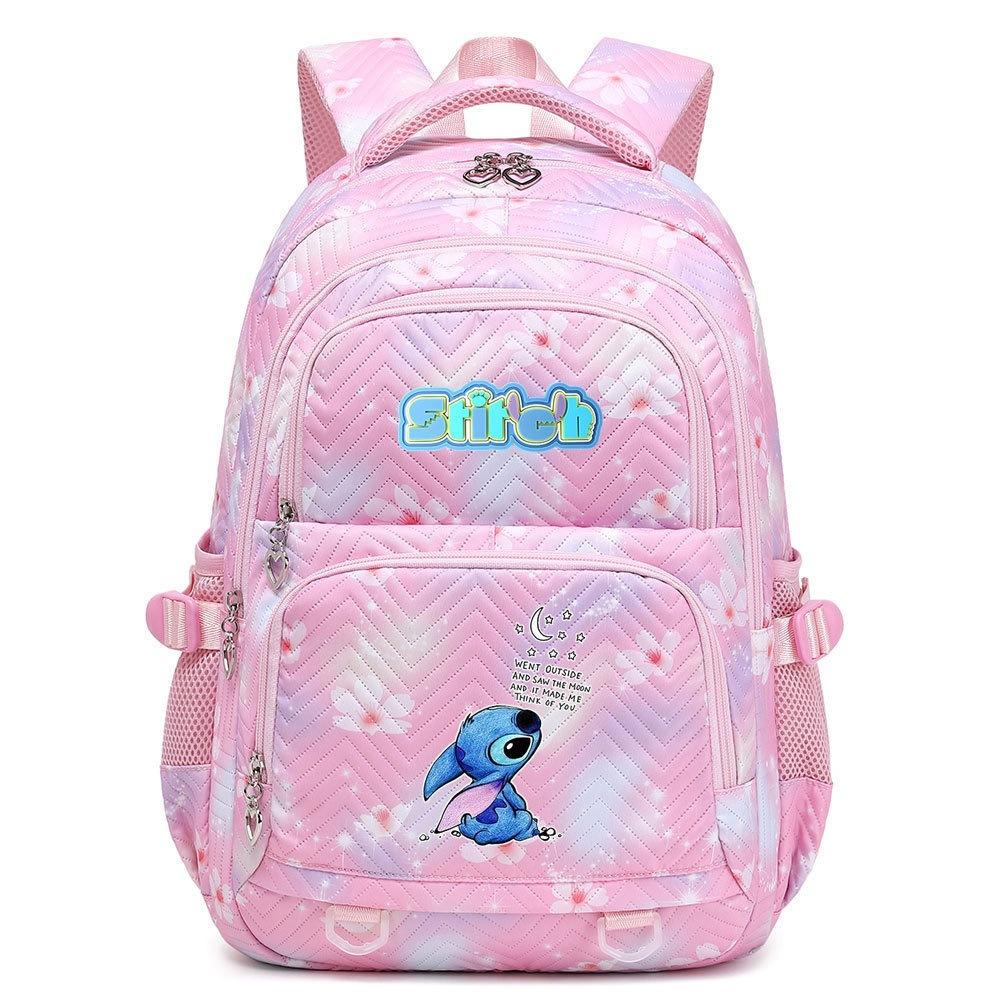 Cartoon Printing Multi-Compartment Middle And High School Schoolbag Cute And Lightweight Girls Backpack Young Girls Schoolbag