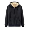 Autumn Winter Thiened Lamb Velvet Zipper Cardigan Sweatirt Men's Warm Loose Hooded Jaet Workwear Casual Loose Fit