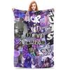 O-Olivia Vampire Rodrigos Fleece Throw Blanket Sour Blankets for Sofa Travel Lightweight Thin Bed Rug,