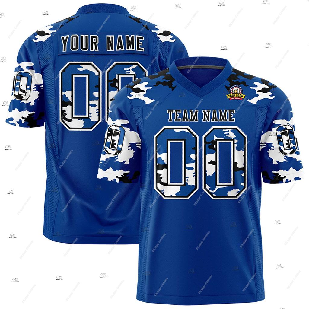 Custom Name Gradient Multicolour Soccer Team Clothes Football Jersey V-Neck T-Shirts Vintage Retro Summer Short Sleeve