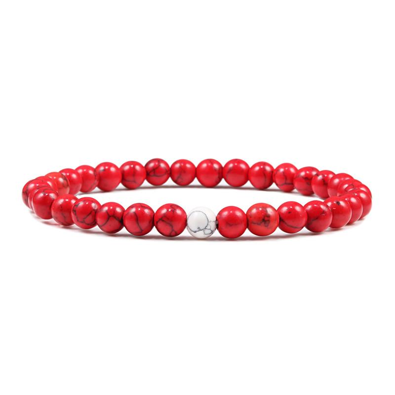 Classic Natural Stone Beaded Bracelet Men Bracelets Women 31+1 Beads Creative Gift for Lovers Best Friend Jewelry Pulsera Mujer