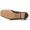 Women's Leather Mid Heel Loafer 'Black Blue Red' Women's 423559 DKHC0 1061