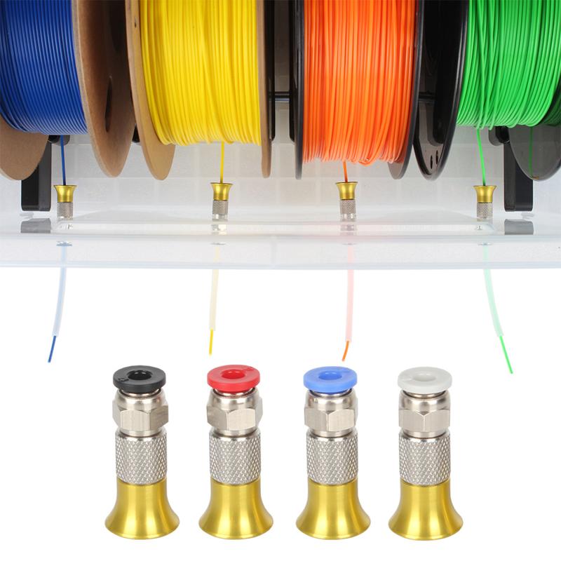 1/4Pcs 3D Printer Filament Dryer Box Accessories Pc4-M6 Pneumatic Straight Connector 4*2.5Mm Ptfe Tube M6 Feed Fitting Coupler