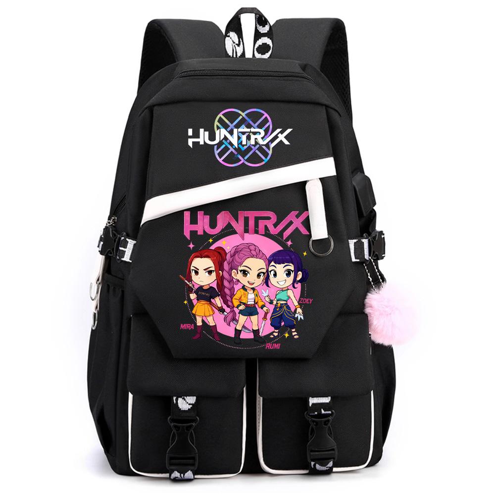 Cartoon K-pop Demon Hunters Printed Large Capacity Backpack for Teenger Student Girl Boy Back To School Bookbag Women Waterproof Travel Bag Kid Gift