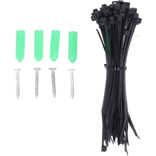 10W Solar Panel Charger, Solar Powered Charger Kit for Arlo Pro 3 Pro 4 5S Ultra 2 2 Floodlight Cameras (Black)