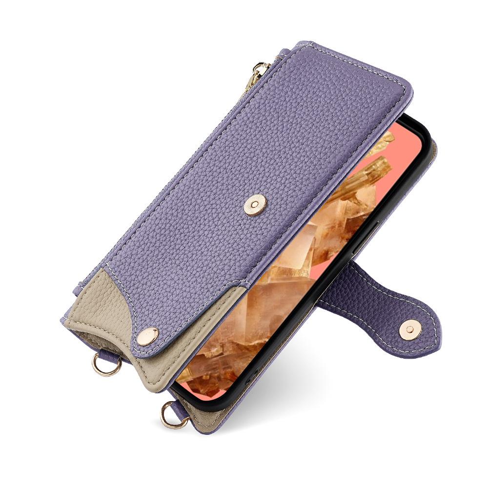 Google Pixel 10a Leather Flip Case: Creative Stand, 6-Buckle Design