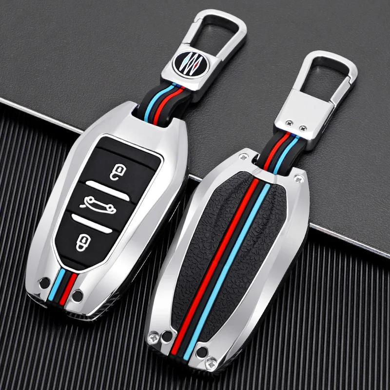 Zinklegierung Auto Schlüsselhülle Schale Abdeckung für Peugeot 308 408 508 2008 3008 4008 5008 Citroen C4L C6 C3-XR Picasso DS3 DS4 DS5