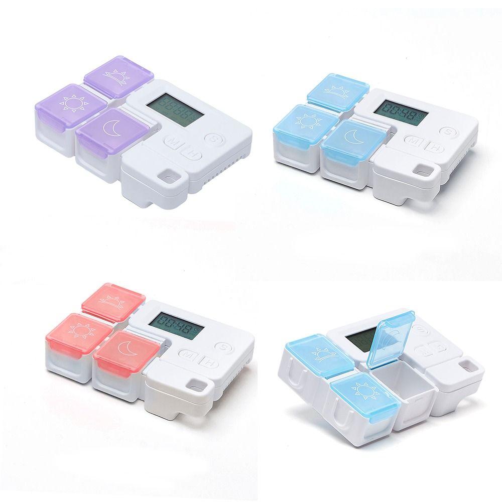 Timing Alarm Smart Pill Storage Box 7 Day Smart Electronic Pill Organizer Timer Reminder Alarm Timer Weekly Pills Container
