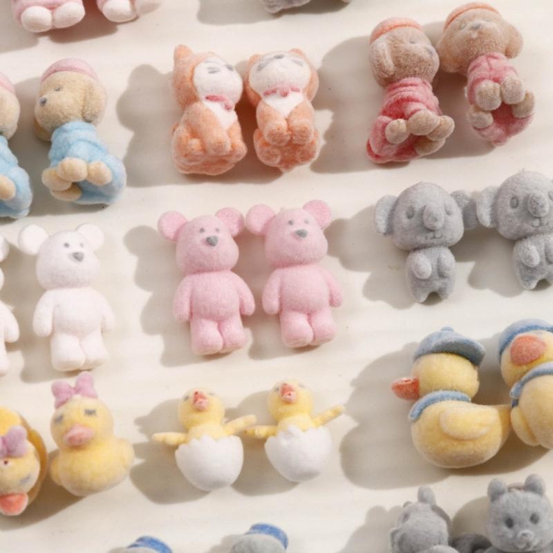 Cute Cartoon Bear Duckling Broken Shell Chicken Dog Plush Doll Pendant Jewelry