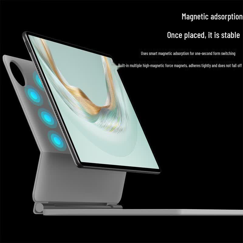 Smart Touch Backlit Floating Magnetic Keyboard Case for Huawei MatePad
