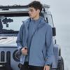 Men's and Women's Windproof 3-in-1 Detachable Jacket Set: Fleece-Lined, Waterproof, Breathable, Perfect for Mountaineering.
