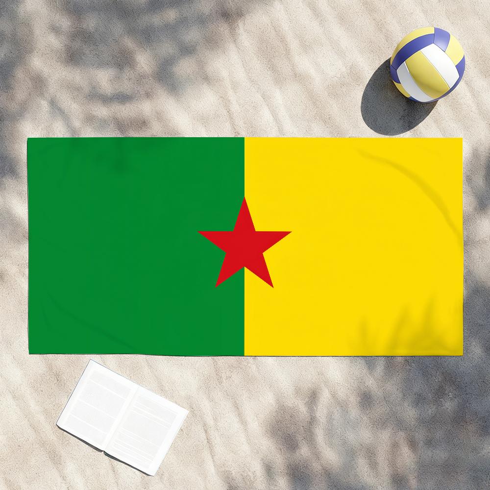 French Guiana Towel Shower Sauna Travel Spa Quick Dry Gym Accessories Soft Large Beach Towels