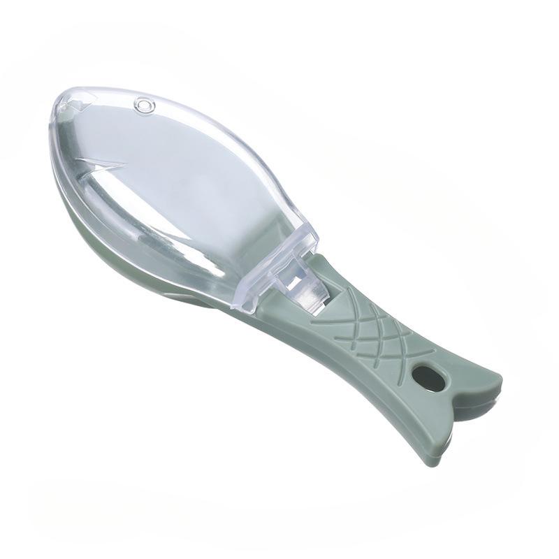 Fish Scale Scraper with Lid Fish Scale Scraper Fish Cleaning Scraper Tool Household Kitchen Cooking Carp Peeling Fishing Tool