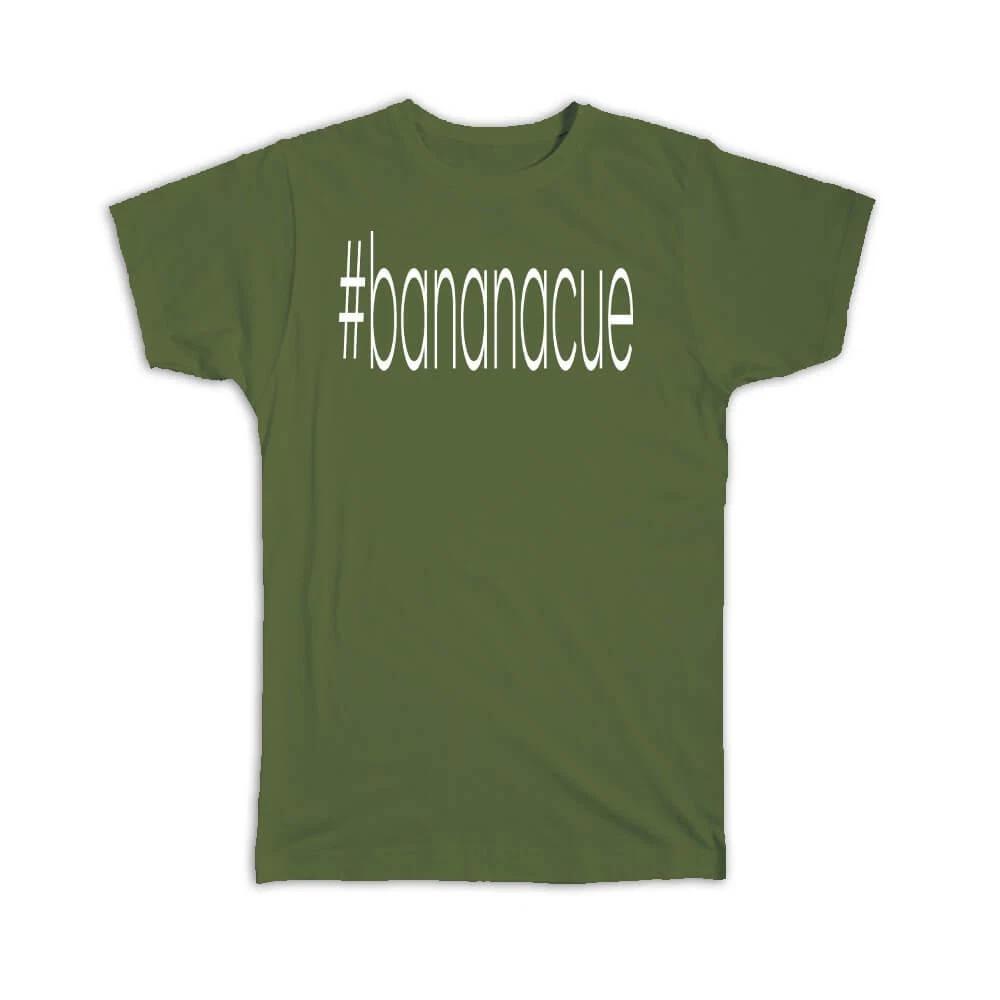 Gift T-Shirt : Hashtag Bananacue Hash Tag Social Media 2XL