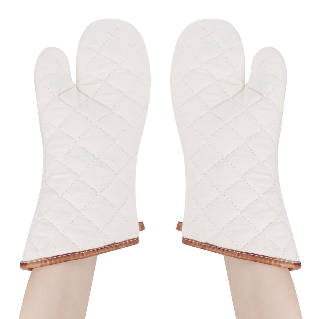 1Pair Heat Resistant Gloves Microwave Oven Mitts Cooking Tools for Home Restaurant