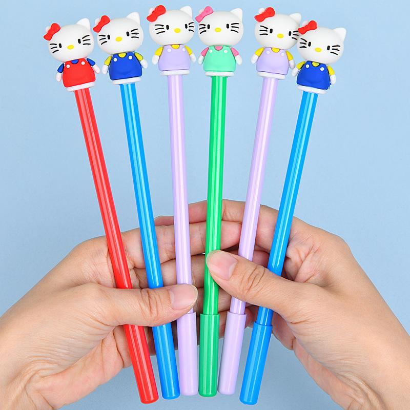 48Pcs Cute Hello Kitty Themed Gel Pens Set, Kawaii Smooth Writing Pens with 0.5mm Fine Point, Perfect for Journaling, Note-Taking, Office & School Sta